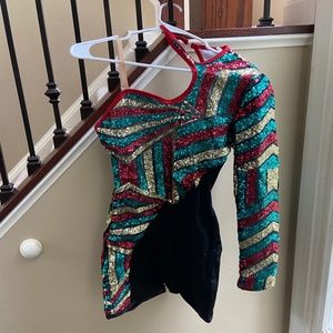 One Shoulder Medium Adult Jazz Costume